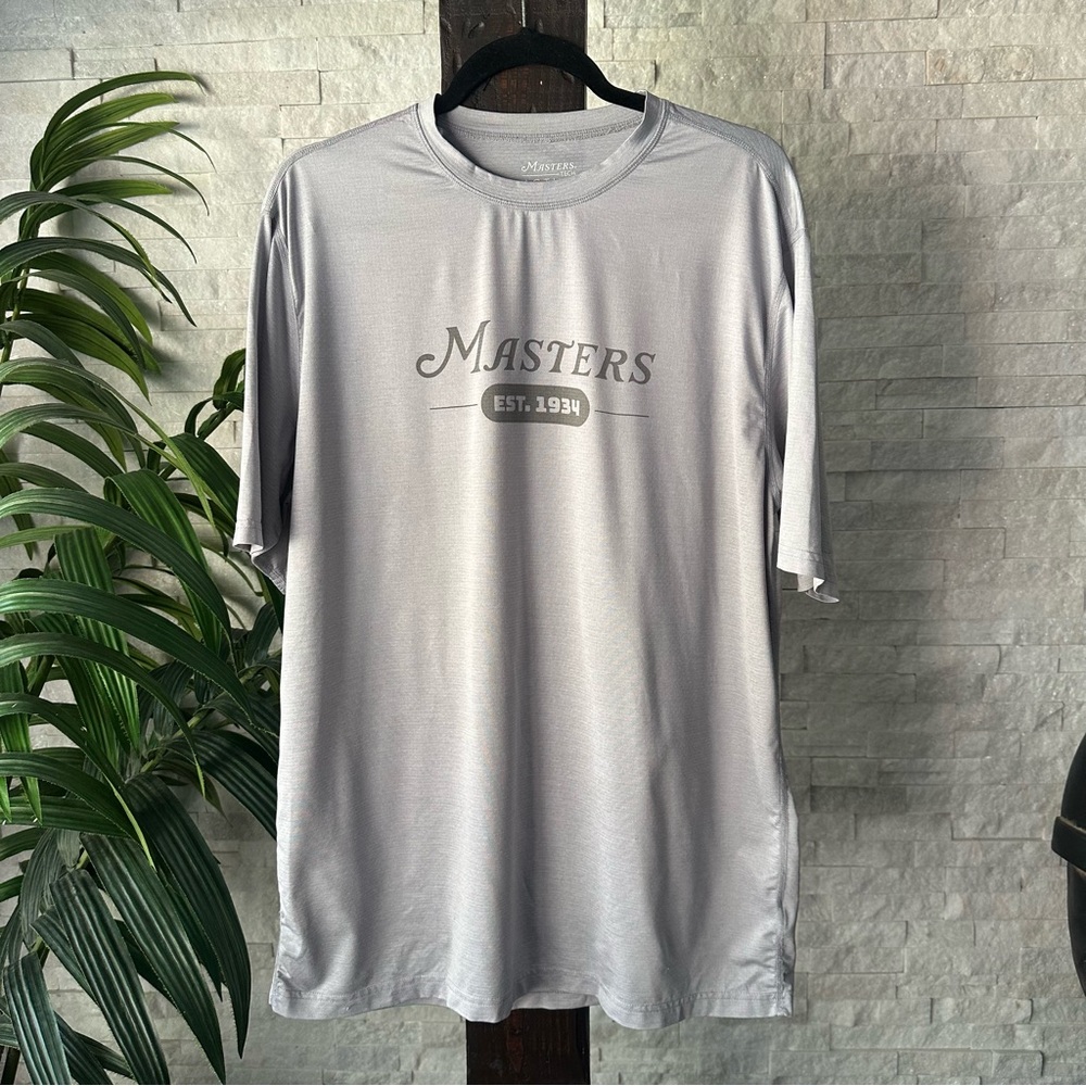 Masters Tech Active Grey Performance Short Sleeve… - image 1